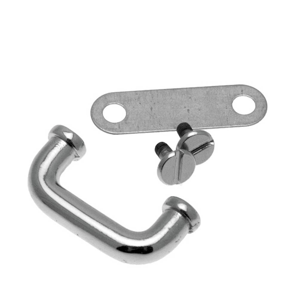 Brückenschnalle Taschenverschluss | Mit Schrauben | Nickelfarben | 30 mm x 15 mm x 5 mm