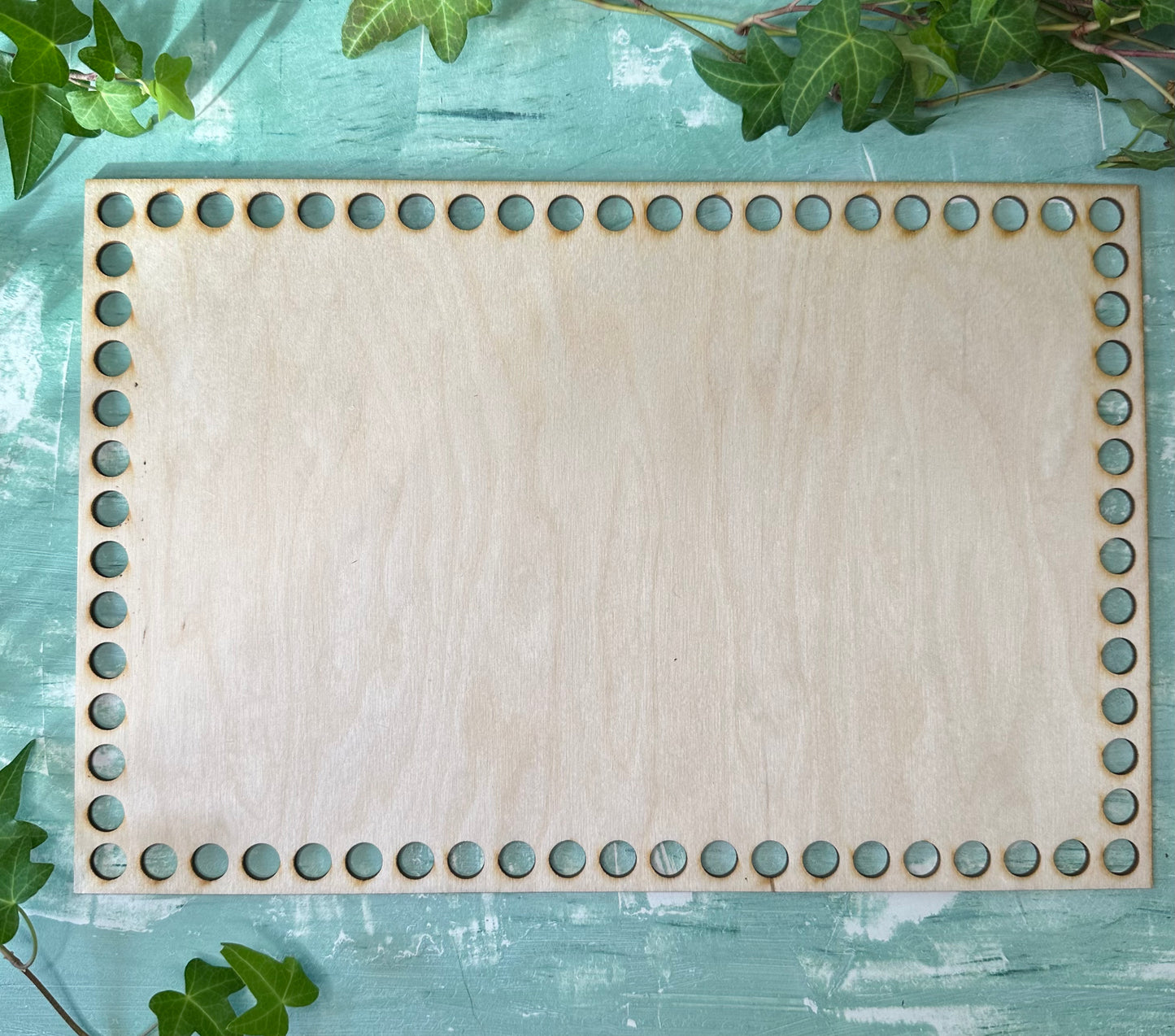 Knüpfvorlage | Häkelboden Holz, Korbboden | Rechtecke | Verschiedene Größen