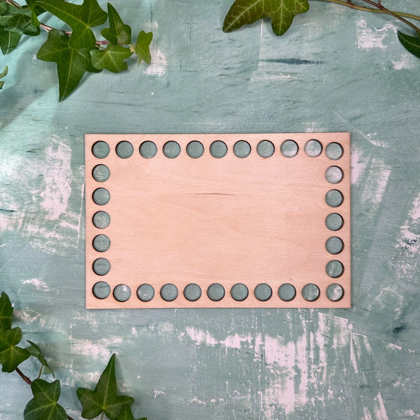 Knüpfvorlage | Häkelboden Holz, Korbboden | Rechtecke | Verschiedene Größen