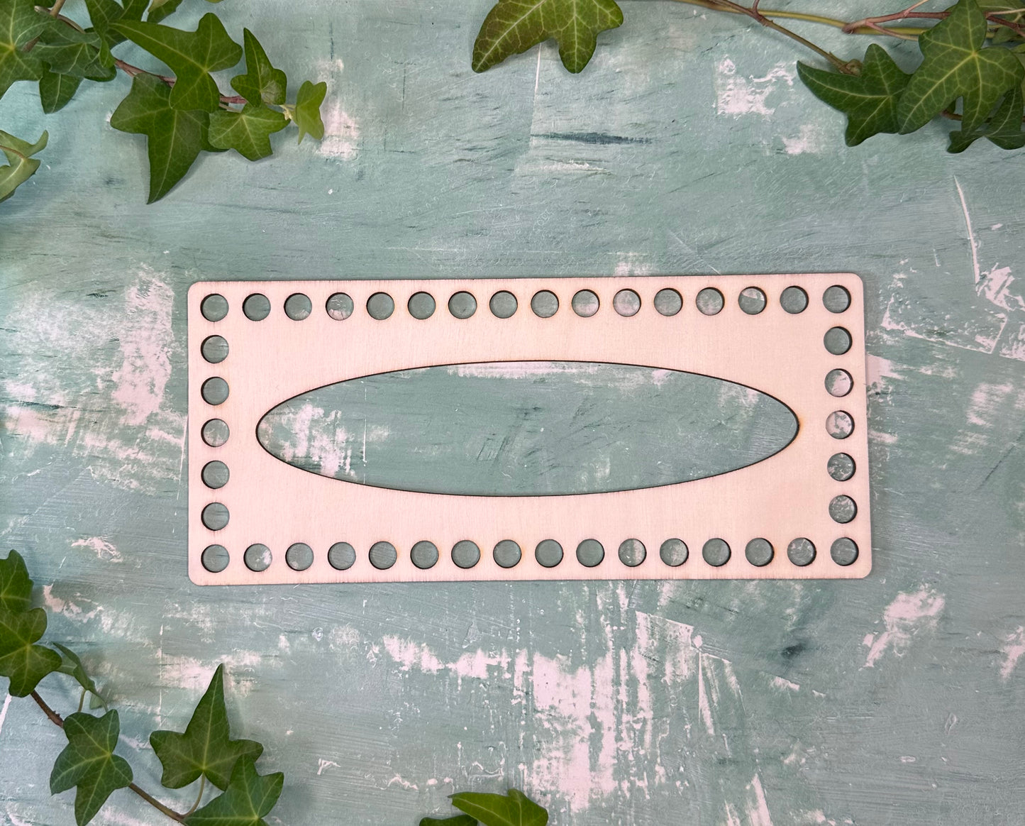 Knüpfvorlage | Häkelboden Holz, Korbboden | Rechtecke | Verschiedene Größen