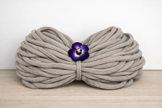 Makramee Garn PREMIUM XXL | 100% Baumwolle | Stärke 9 mm, geflochten | Länge 100 Meter | Verschiedene Farben