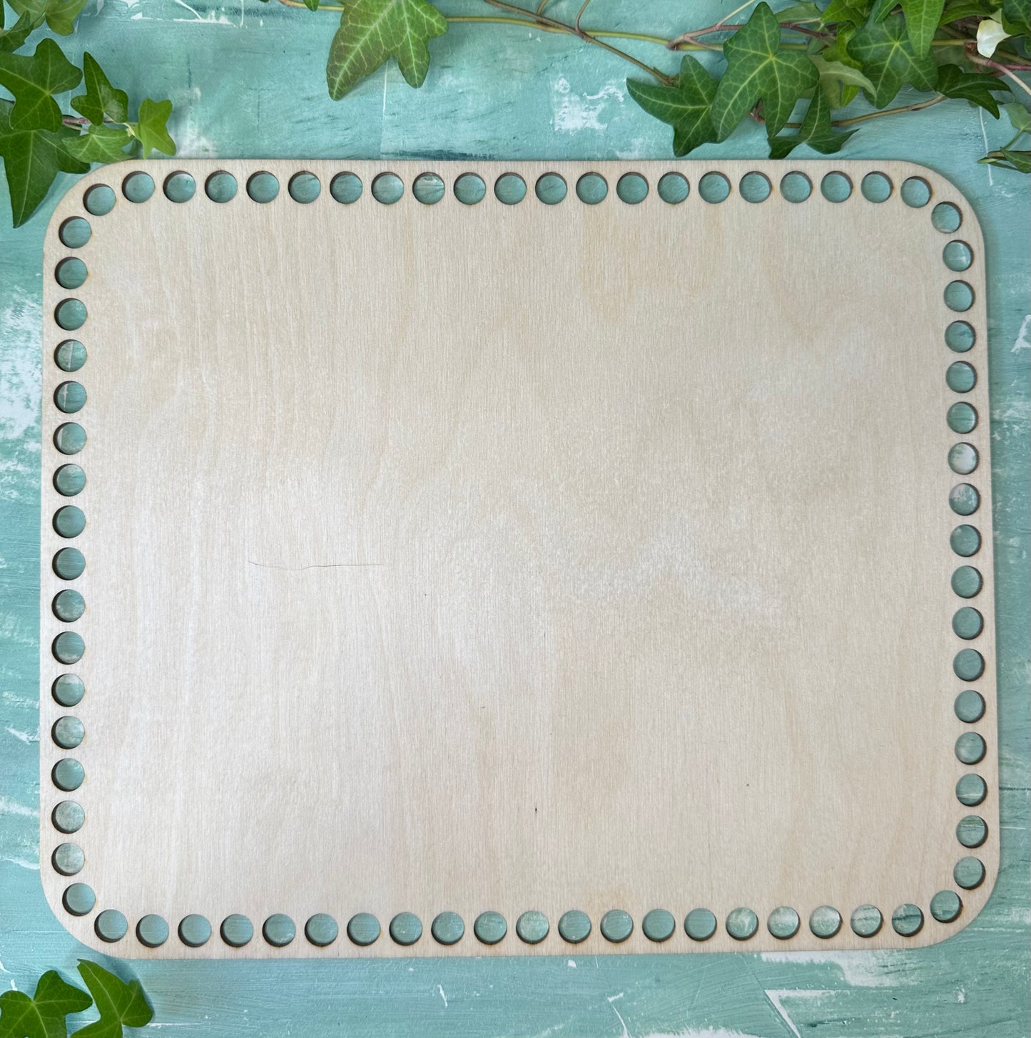 Knüpfvorlage | Häkelboden Holz, Korbboden | Rechtecke | Verschiedene Größen