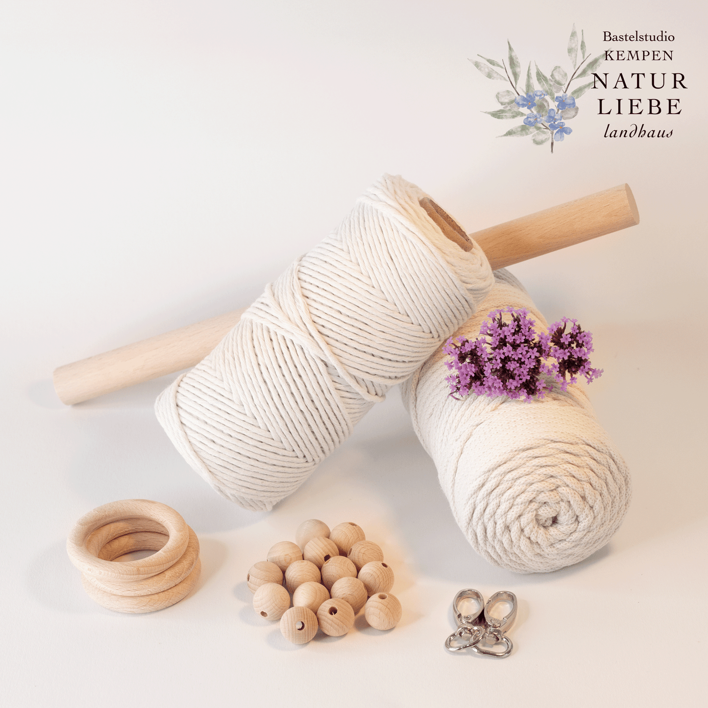 DIY Starterset Makramee "Boho" | Mit Garn und Zubehör