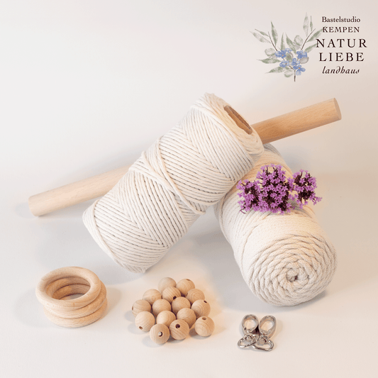 DIY Starterset Makramee "Boho" | Mit Garn und Zubehör