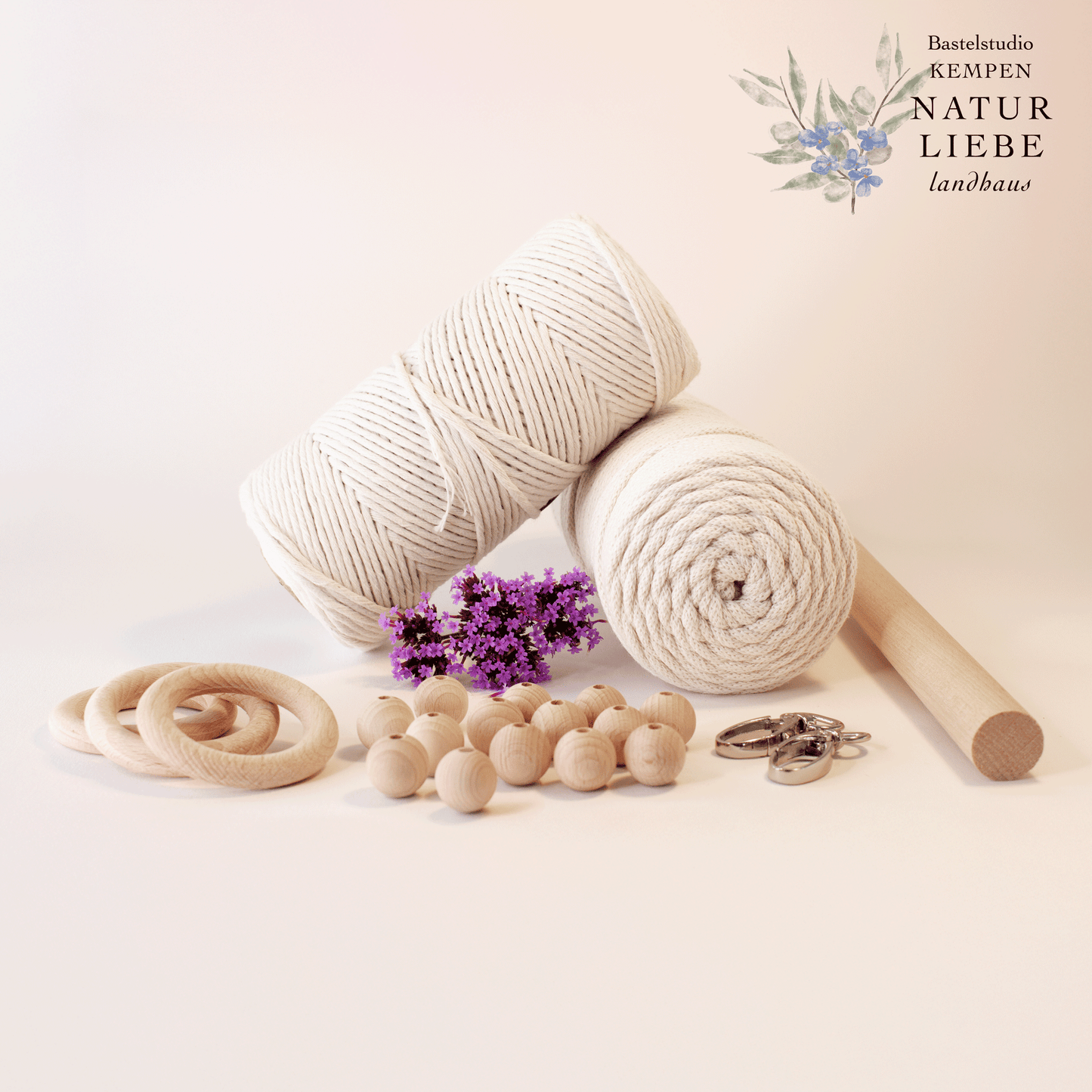 DIY Starterset Makramee "Boho" | Mit Garn und Zubehör