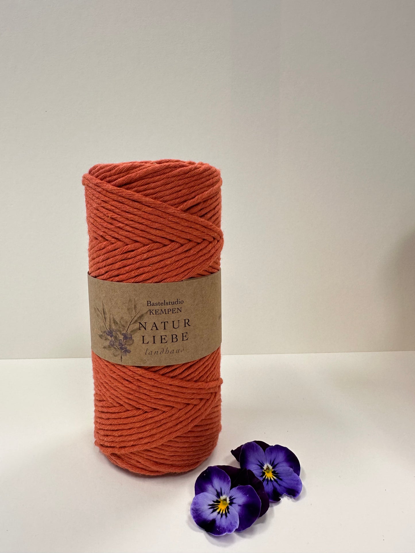 Makramee Garn | 100% Baumwolle | Stärke 3 mm, gezwirnt | Länge 100 Meter | Verschiedene Farben