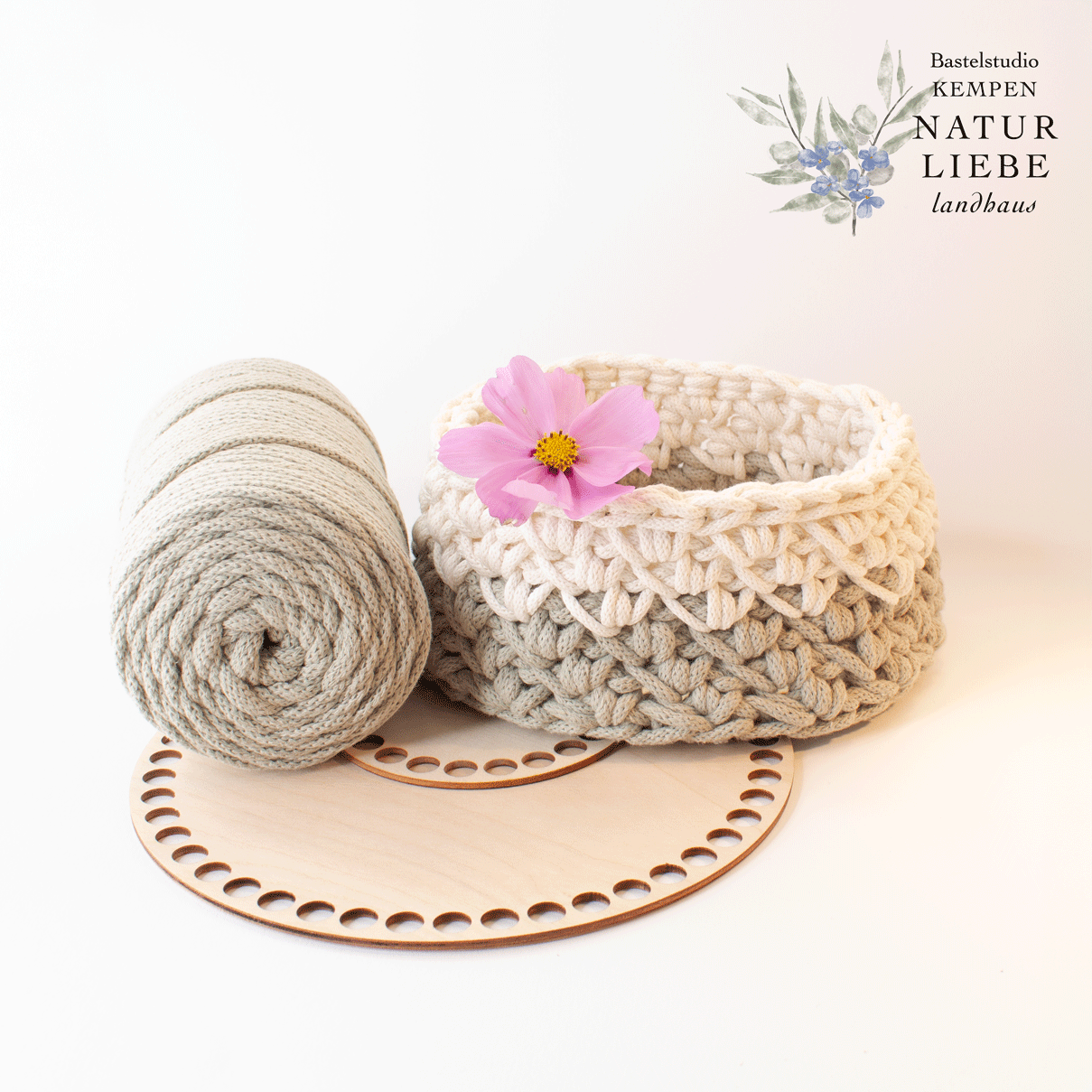 DIY Häkelset "Gänsefüßchenmuster" | Mit Anleitung und Zubehör