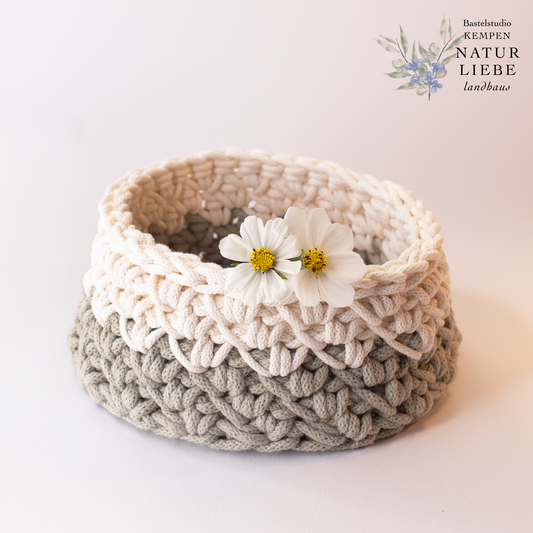 DIY Häkelset "Gänsefüßchenmuster" | Mit Anleitung und Zubehör