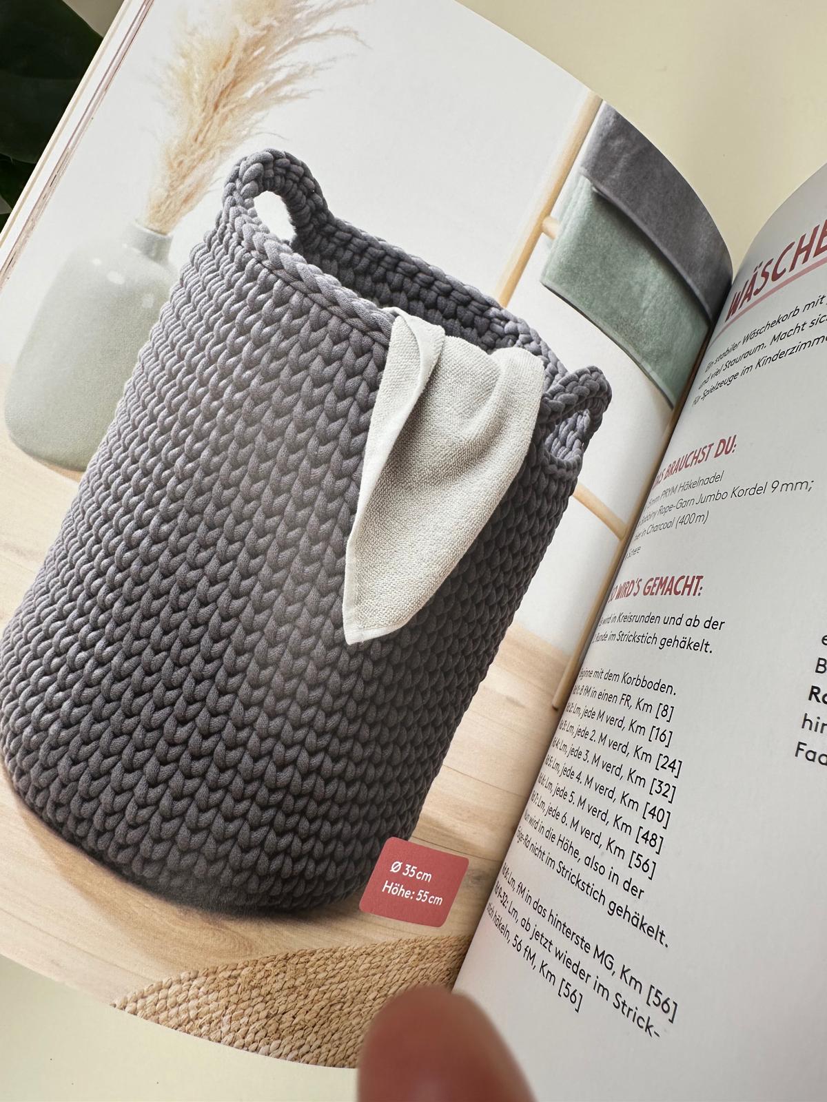 Hej. Mit Rope-Garn häkeln super easy