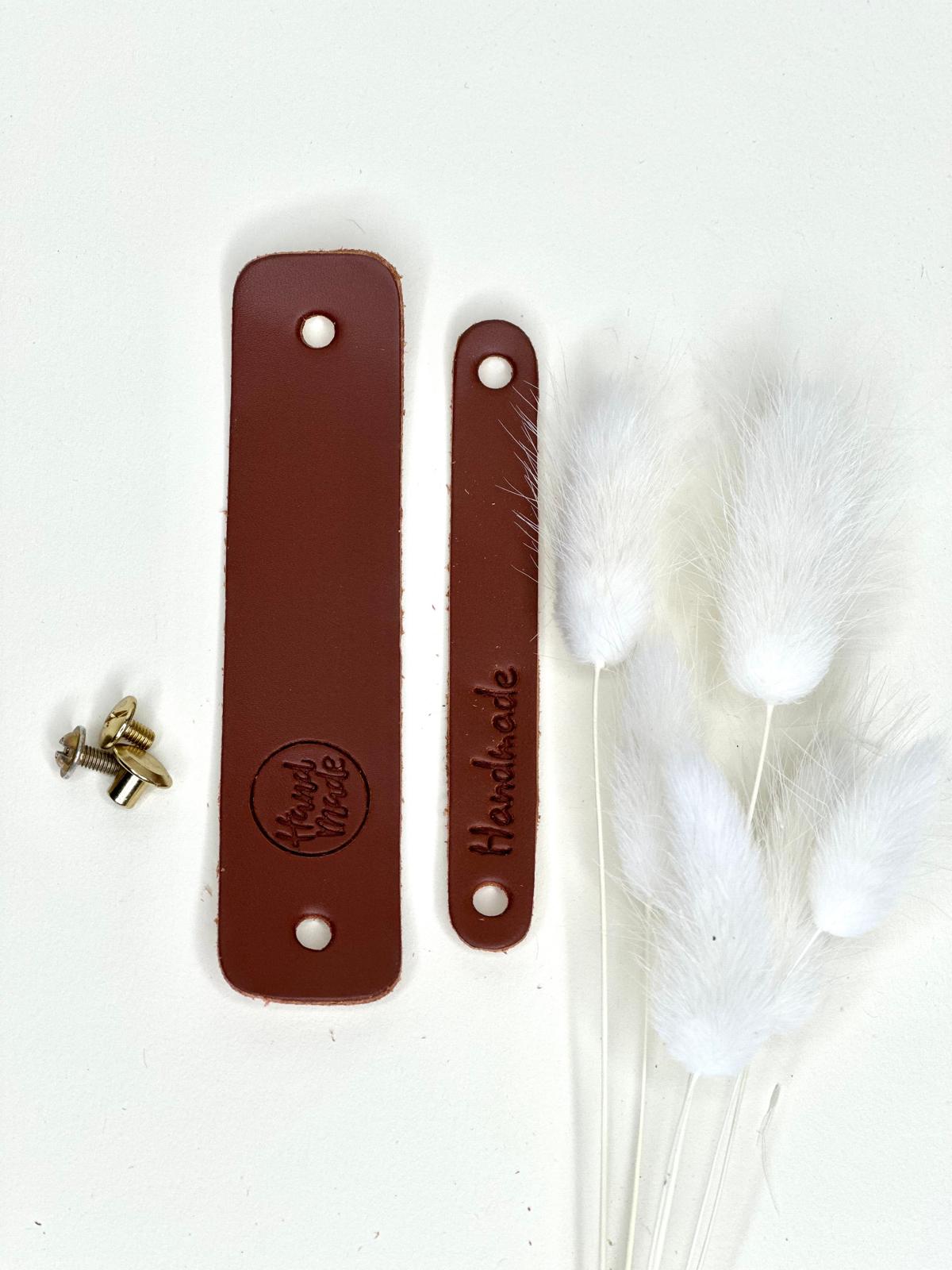 Leder Label Handmade – Naturleder | 10 Stück