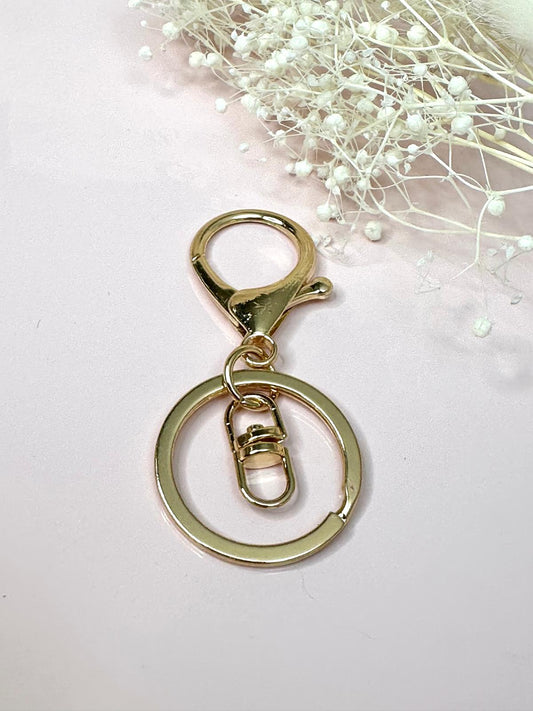 Schlüsselring mit Karabiner und Wirbel | 67 mm