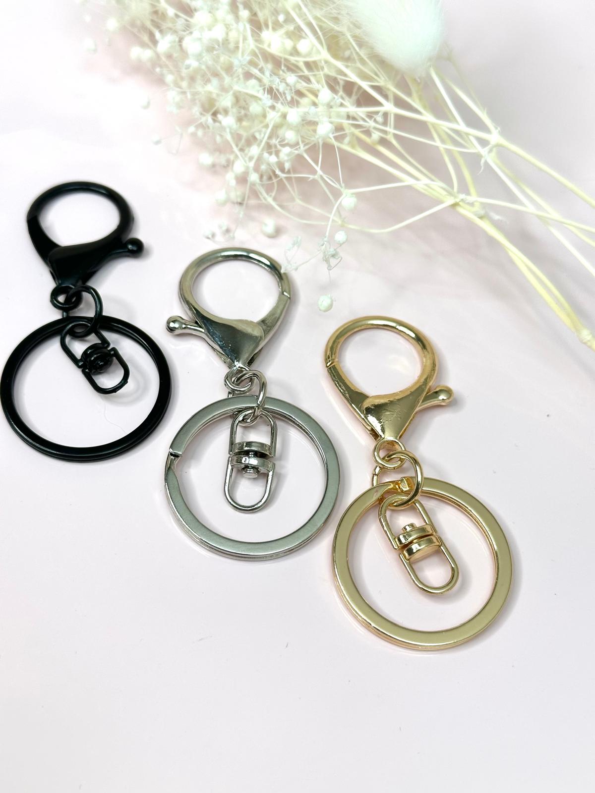 Schlüsselring mit Karabiner und Wirbel | 67 mm