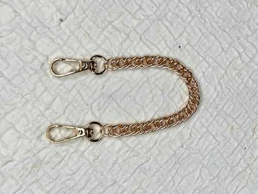 Metallkette / Henkel für Handtaschen mit Karabinern | 21,5 cm