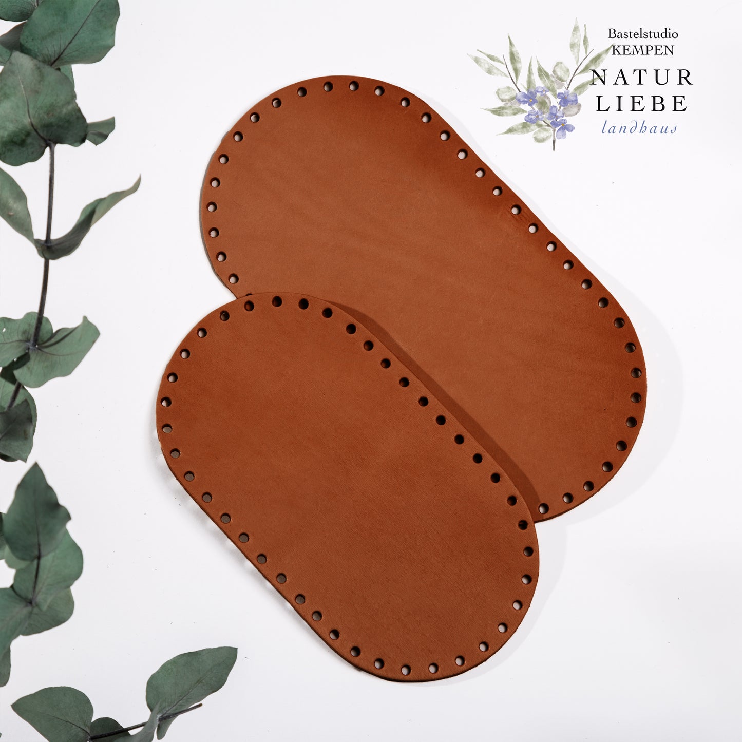 Taschenboden | Aus Leder | Oval | Verschiedene Größen