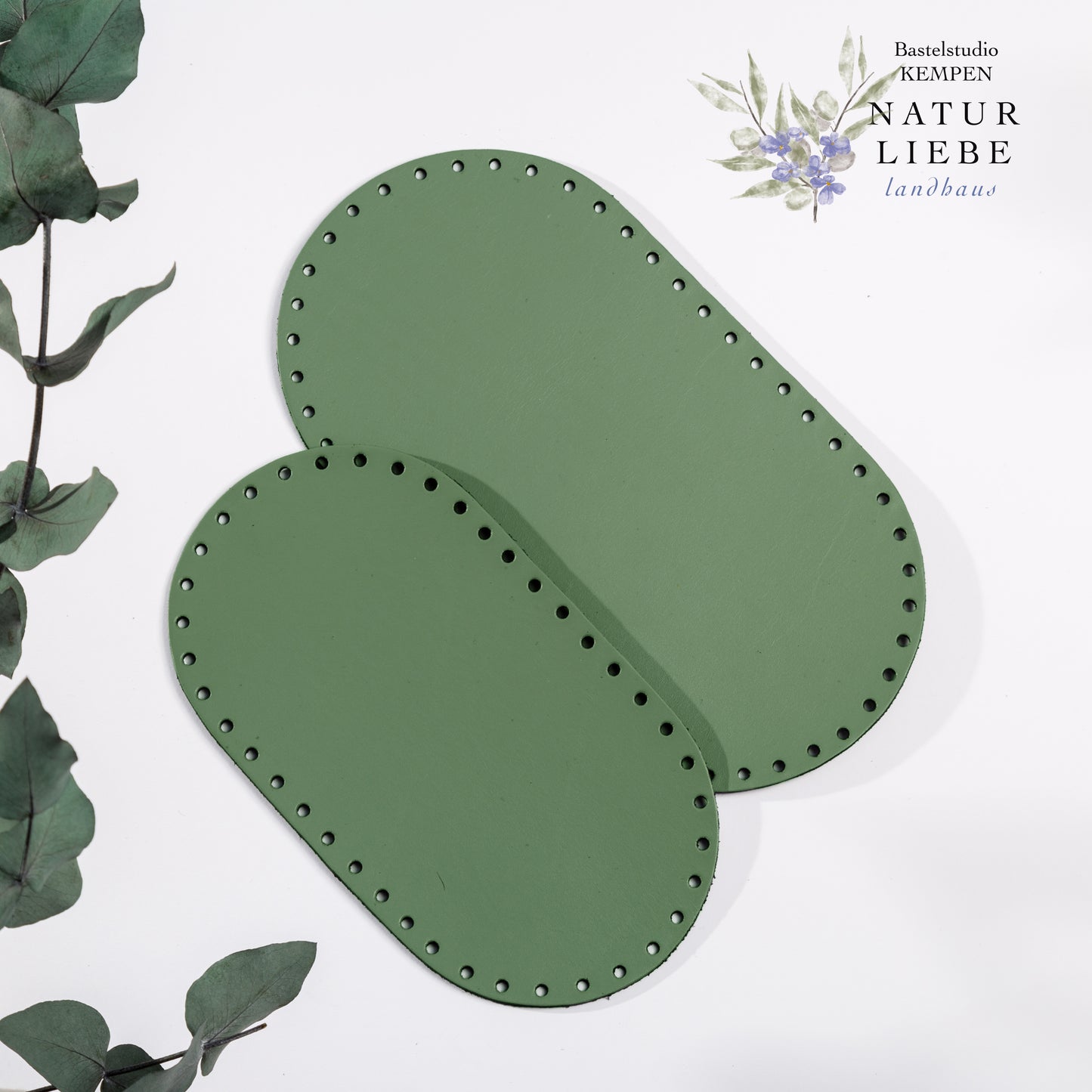 Taschenboden | Aus Leder | Oval | Verschiedene Größen