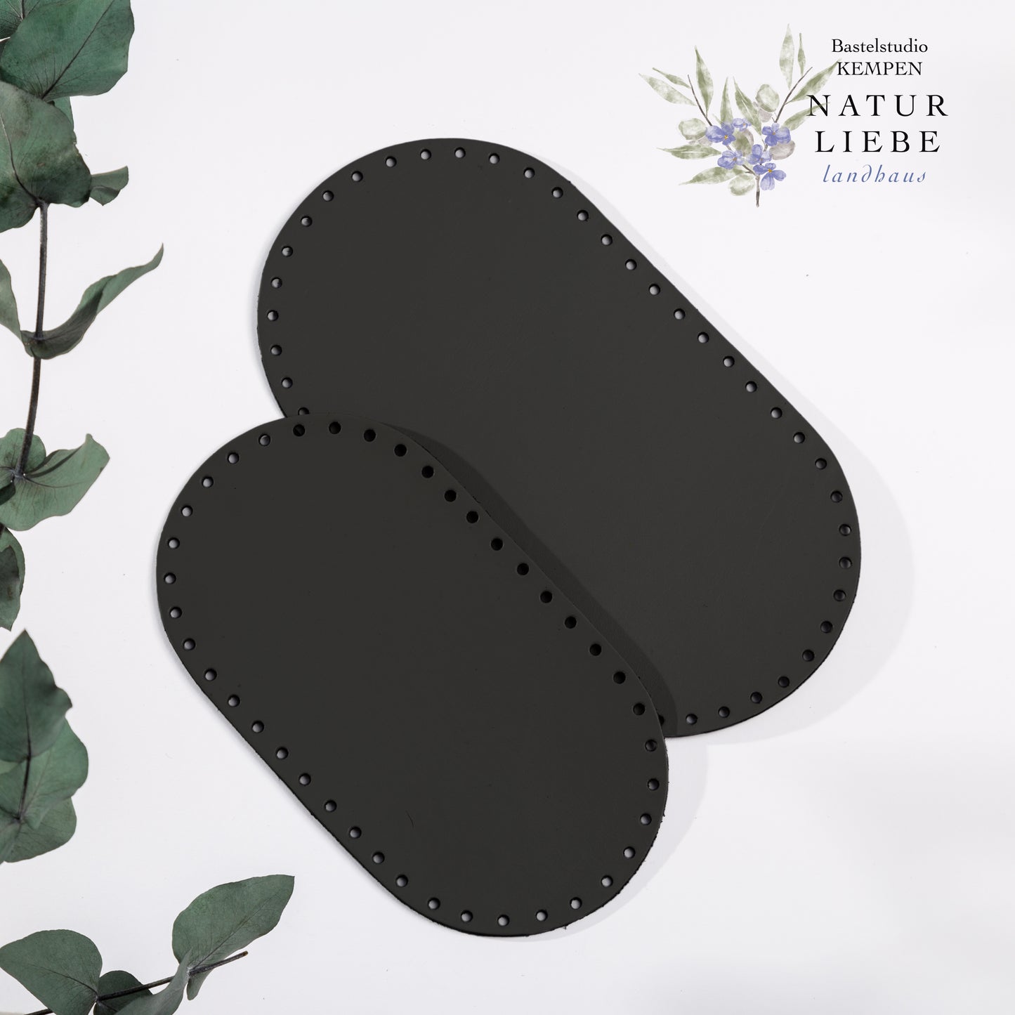 Taschenboden | Aus Leder | Oval | Verschiedene Größen