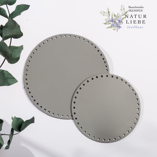 Taschenboden | Aus Leder | Rund | 160 mm