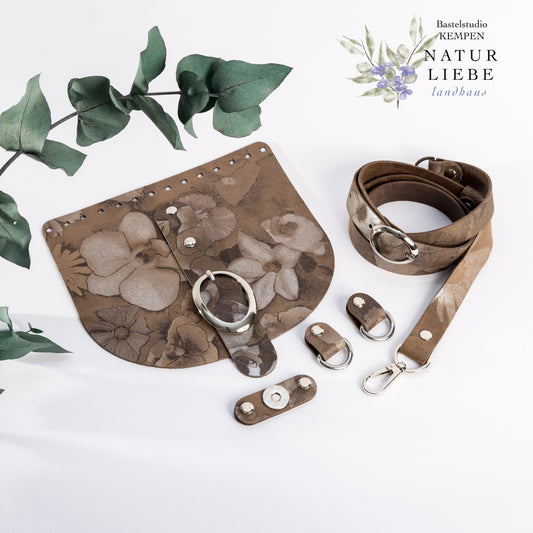 Foliertes Leder-Set – Luxus | 20x18 cm | mit Schnalle