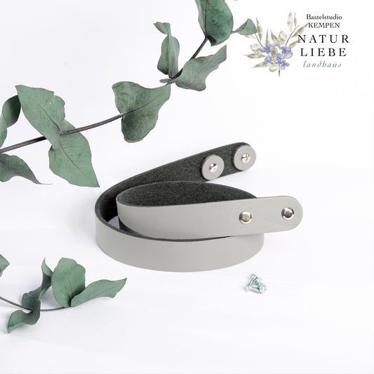 Lederriemen | Mit Schrauben | Für DIY Taschen | Länge 650 mm