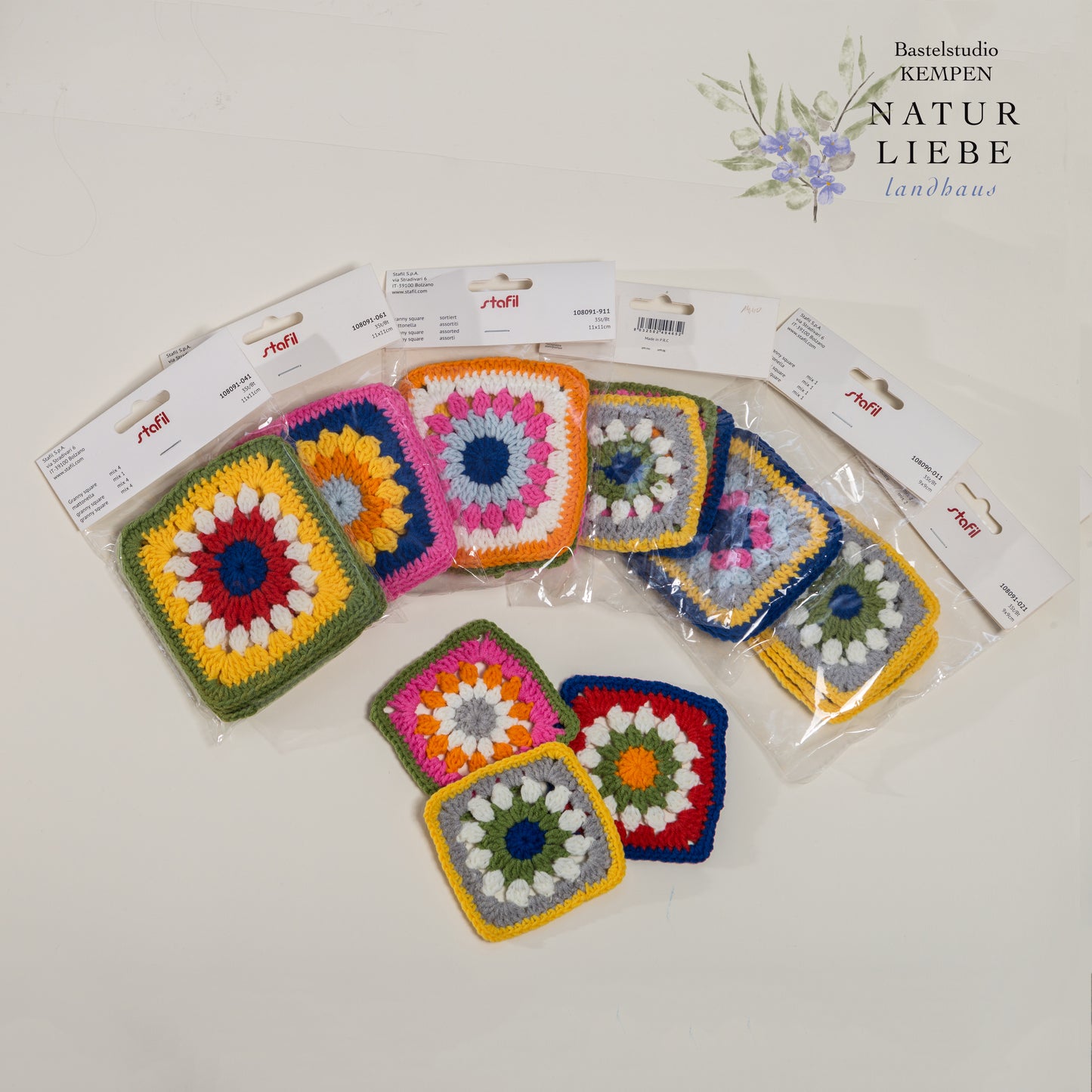 DIY Jute Shopper  Set | Mit Granny Square | Verschiedene Größen