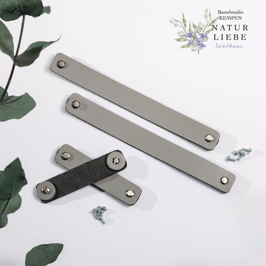 Ledergriff / -henkel | Mit Schrauben | 100 x 22 mm | Für Taschen und Körbe
