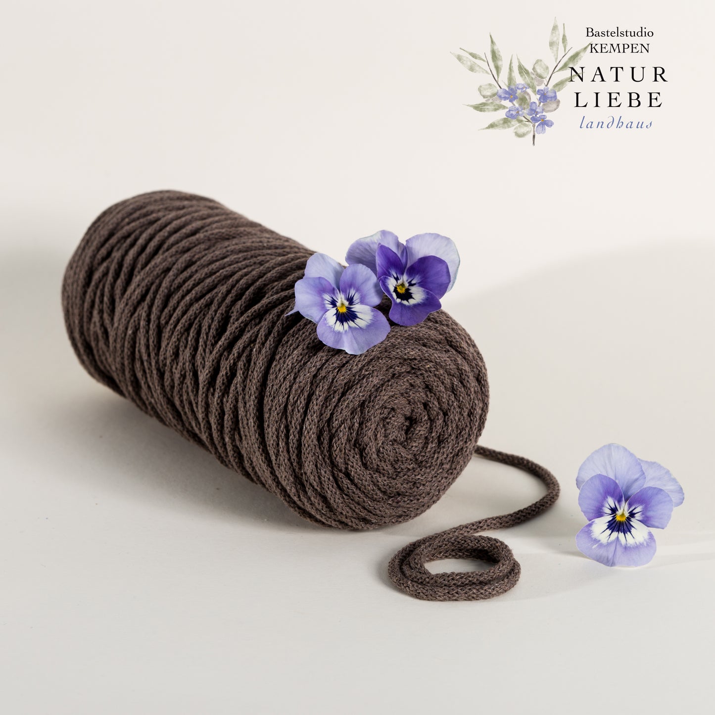 Makramee Garn KAKTUS | 100% Baumwolle | Stärke 3 mm, geflochten | Länge 100 Meter | Verschiedene Farben