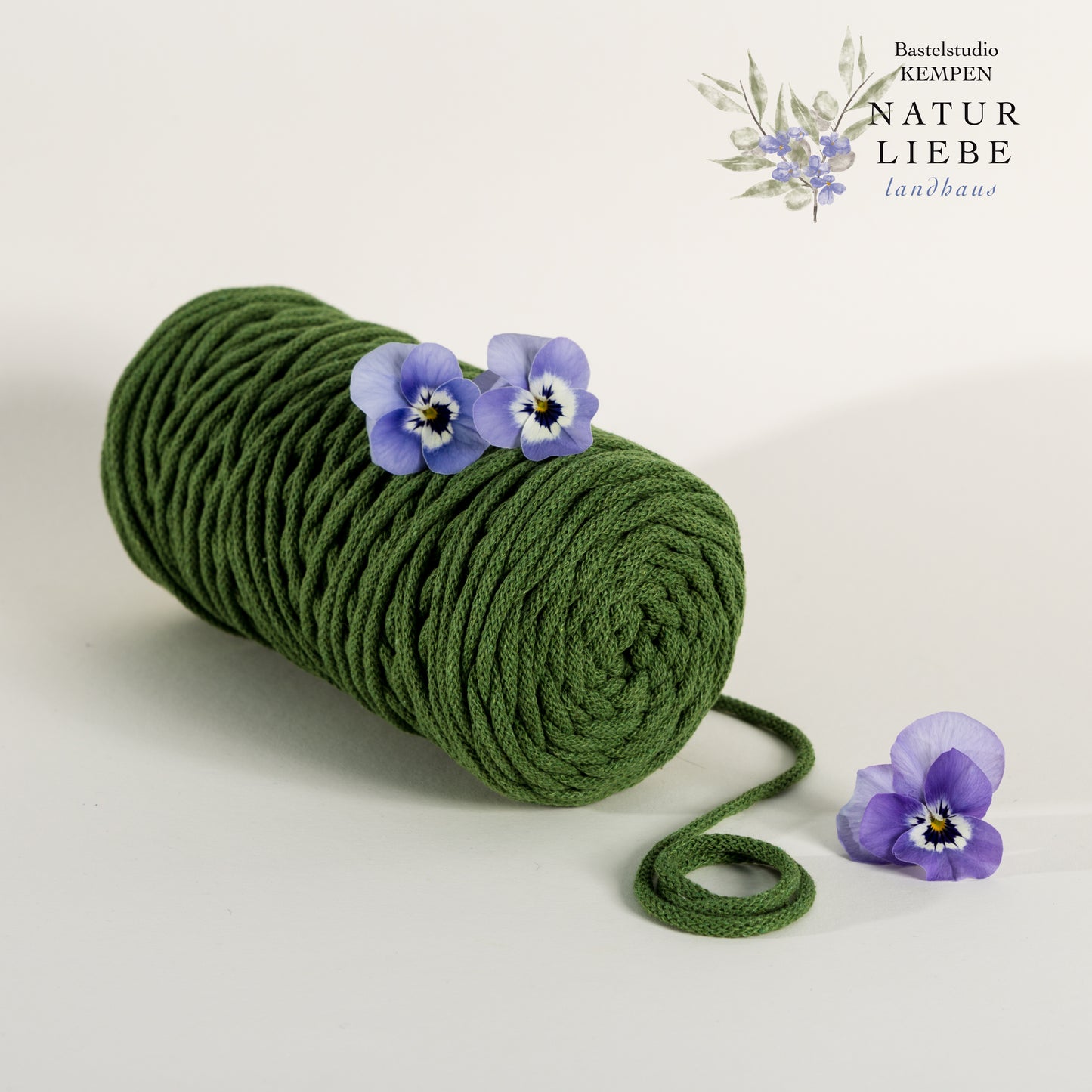 Makramee Garn KAKTUS | 100% Baumwolle | Stärke 3 mm, geflochten | Länge 100 Meter | Verschiedene Farben