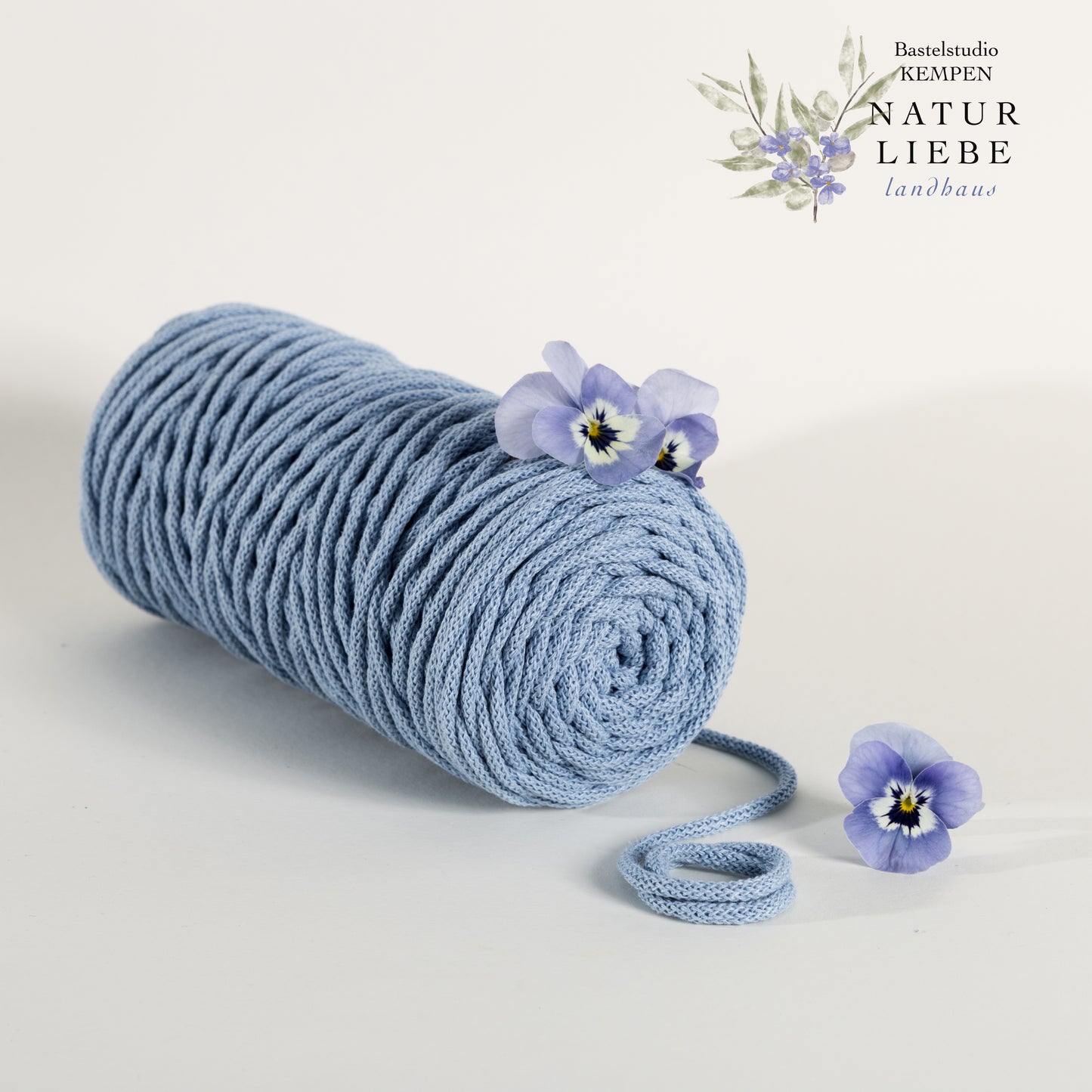 Makramee Garn KAKTUS | 100% Baumwolle | Stärke 3 mm, geflochten | Länge 100 Meter | Verschiedene Farben