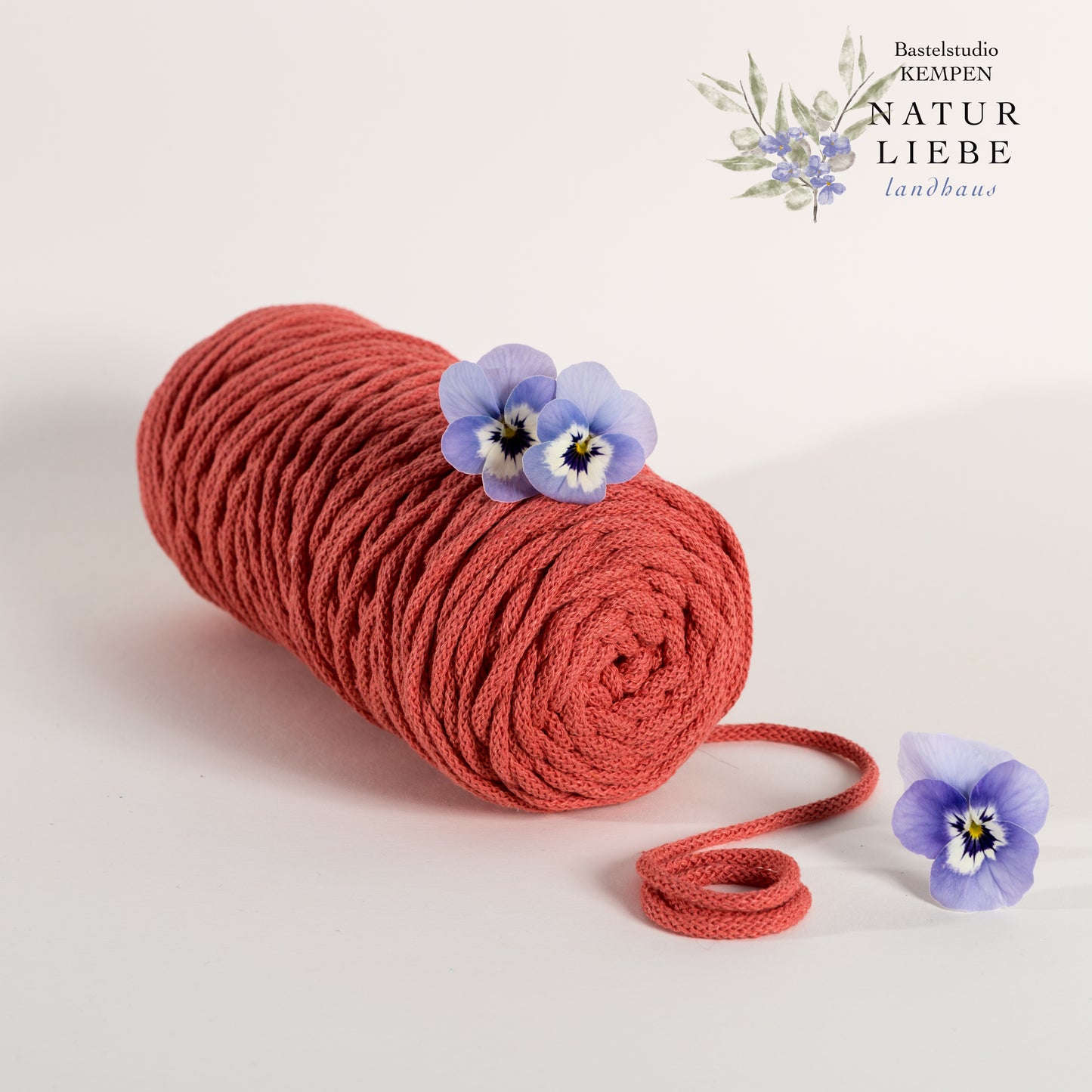 Makramee Garn KAKTUS | 100% Baumwolle | Stärke 3 mm, geflochten | Länge 100 Meter | Verschiedene Farben