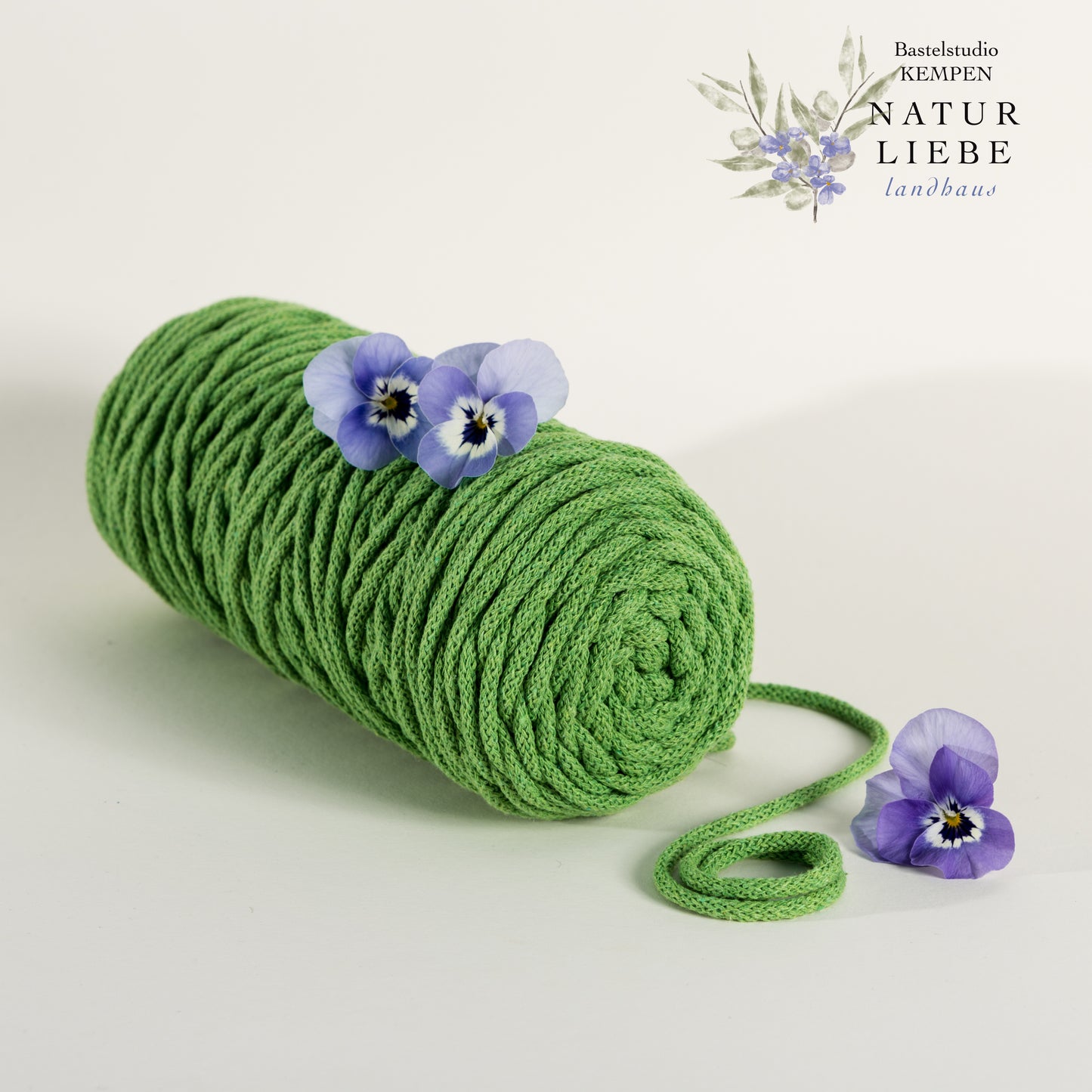 Makramee Garn KAKTUS | 100% Baumwolle | Stärke 3 mm, geflochten | Länge 100 Meter | Verschiedene Farben