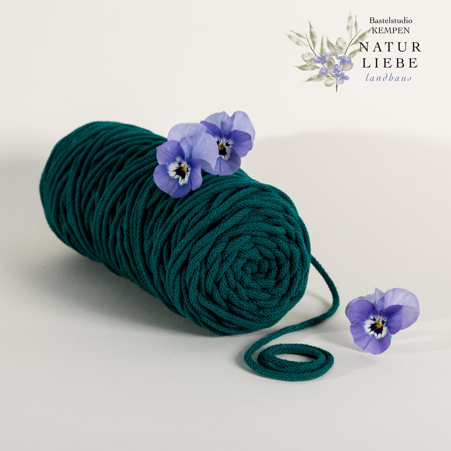 Makramee Garn KAKTUS | 100% Baumwolle | Stärke 3 mm, geflochten | Länge 100 Meter | Verschiedene Farben