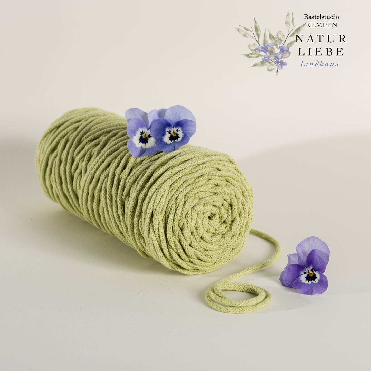 Makramee Garn KAKTUS | 100% Baumwolle | Stärke 3 mm, geflochten | Länge 100 Meter | Verschiedene Farben