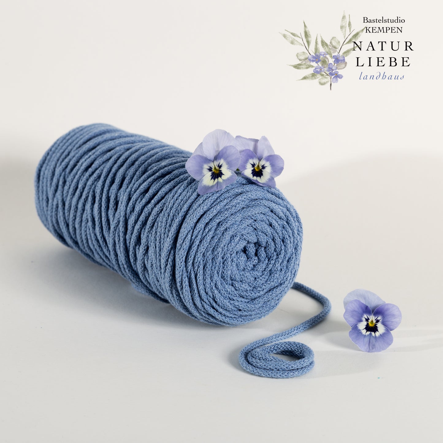 Makramee Garn KAKTUS | 100% Baumwolle | Stärke 3 mm, geflochten | Länge 100 Meter | Verschiedene Farben