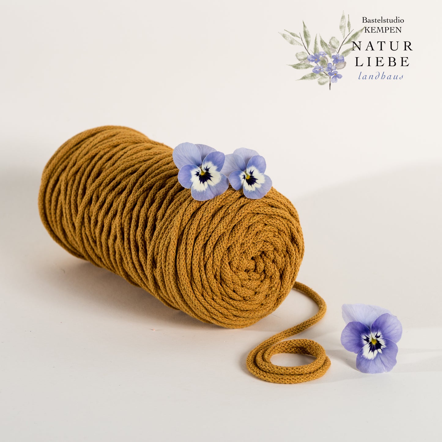 Makramee Garn KAKTUS | 100% Baumwolle | Stärke 3 mm, geflochten | Länge 100 Meter | Verschiedene Farben