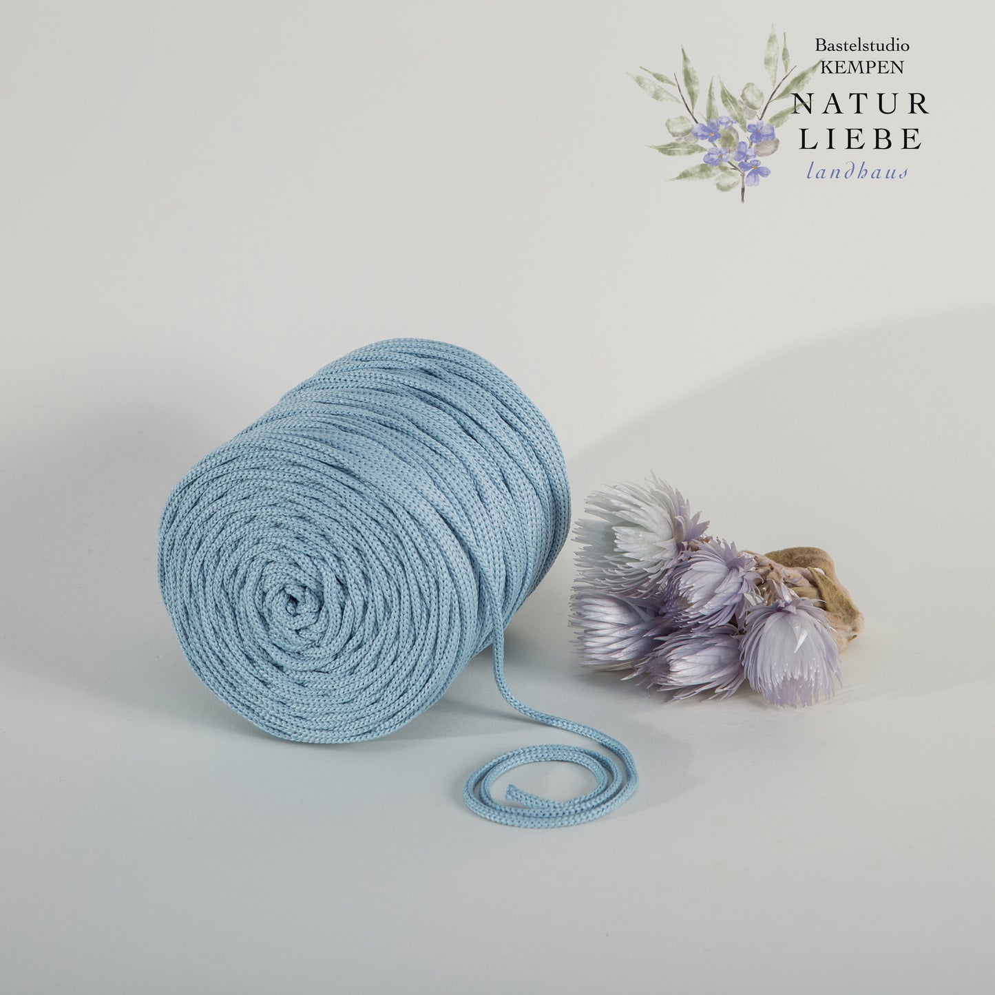 Makramee Garn | 100% Polyester | Stärke 3 mm, geflochten | Länge 100 Meter | Verschiedene Farben | OEKO-TEX zertifiziert