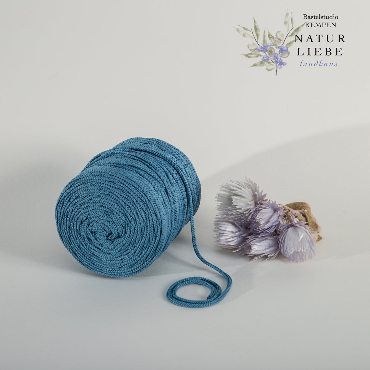 Makramee Garn | 100% Polyester | Stärke 3 mm, geflochten | Länge 100 Meter | Verschiedene Farben | OEKO-TEX zertifiziert