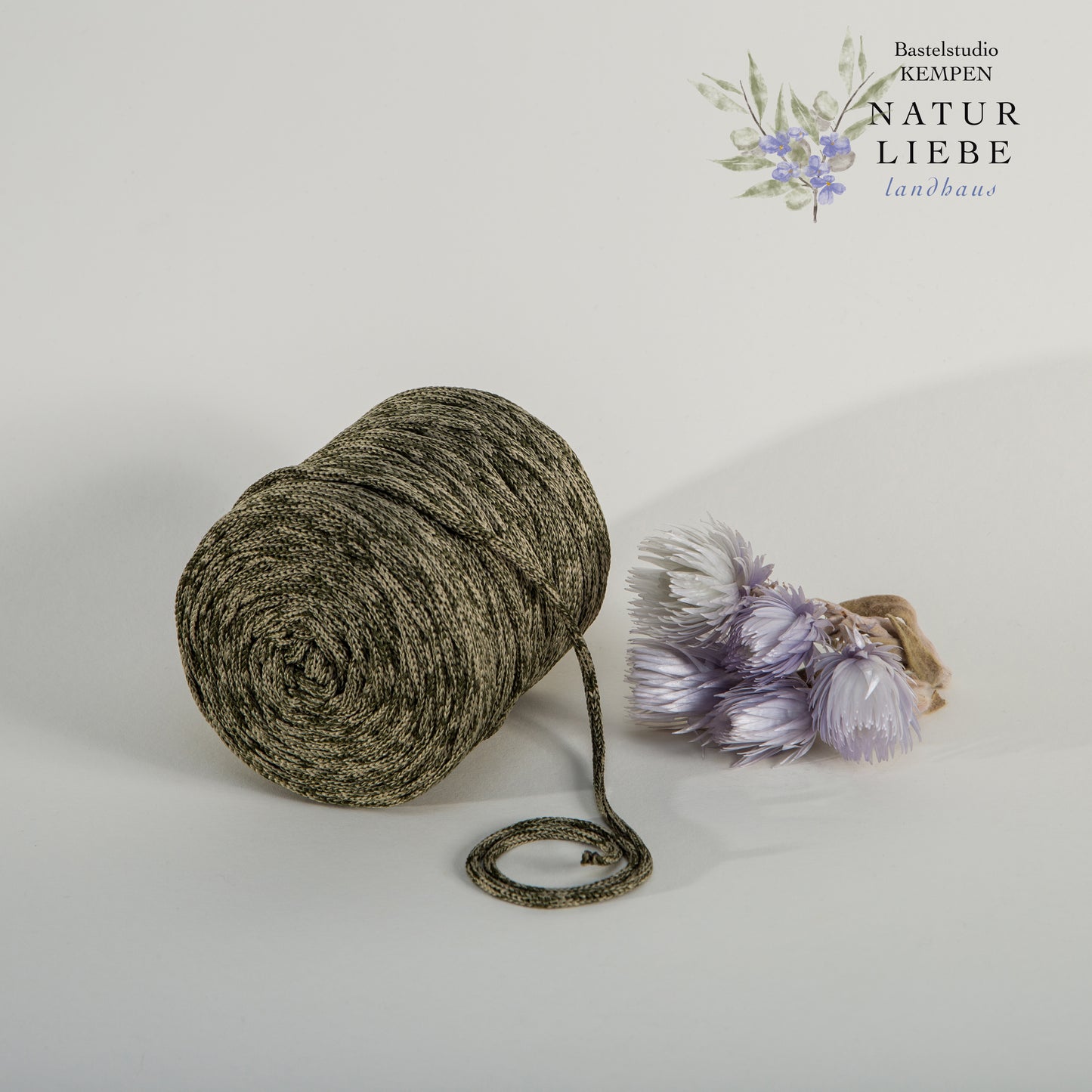 Makramee Garn | 100% Polyester | Stärke 3 mm, geflochten | Länge 100 Meter | Verschiedene Farben | OEKO-TEX zertifiziert