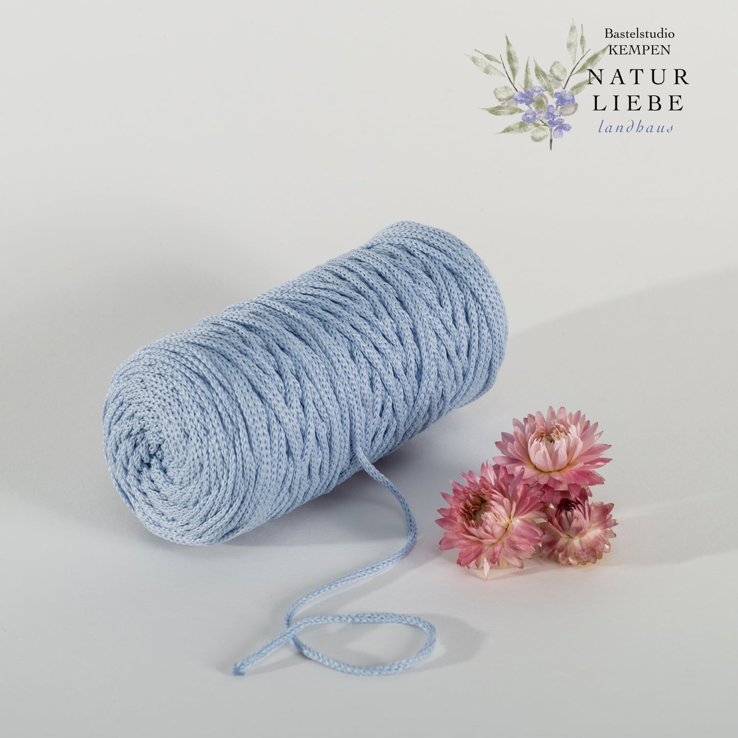 Makramee Garn | 100% Polyester | Stärke 1.5 mm, geflochten | Länge 100 Meter | Verschiedene Farben | OEKO-TEX zertifiziert