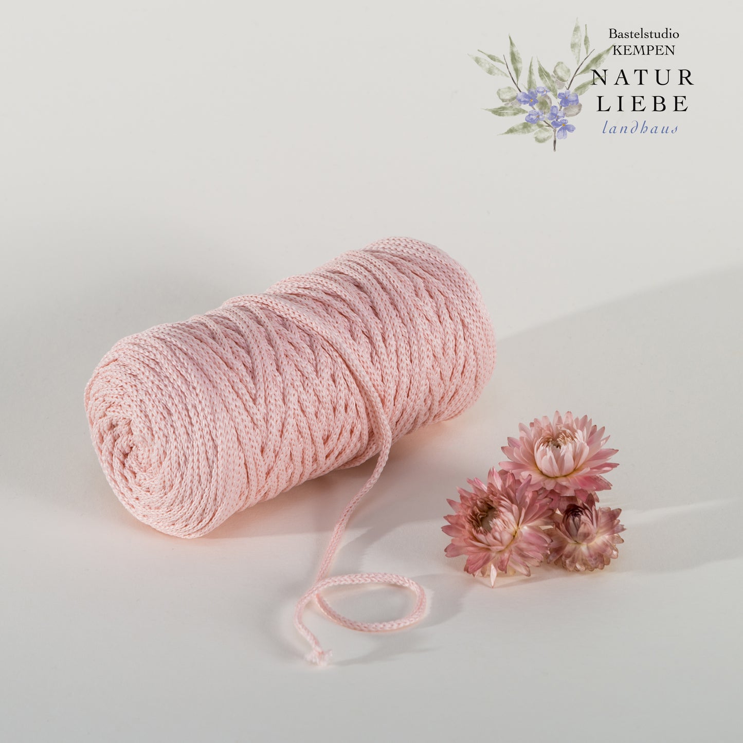 Makramee Garn | 100% Polyester | Stärke 1.5 mm, geflochten | Länge 100 Meter | Verschiedene Farben | OEKO-TEX zertifiziert