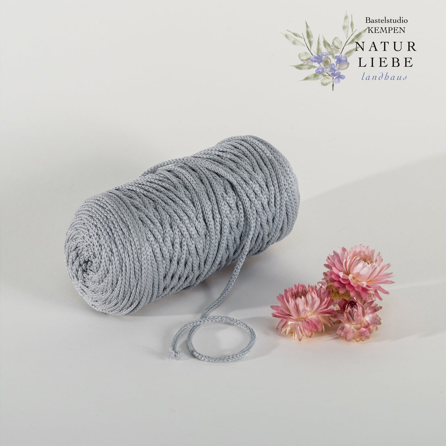 Makramee Garn | 100% Polyester | Stärke 1.5 mm, geflochten | Länge 100 Meter | Verschiedene Farben | OEKO-TEX zertifiziert