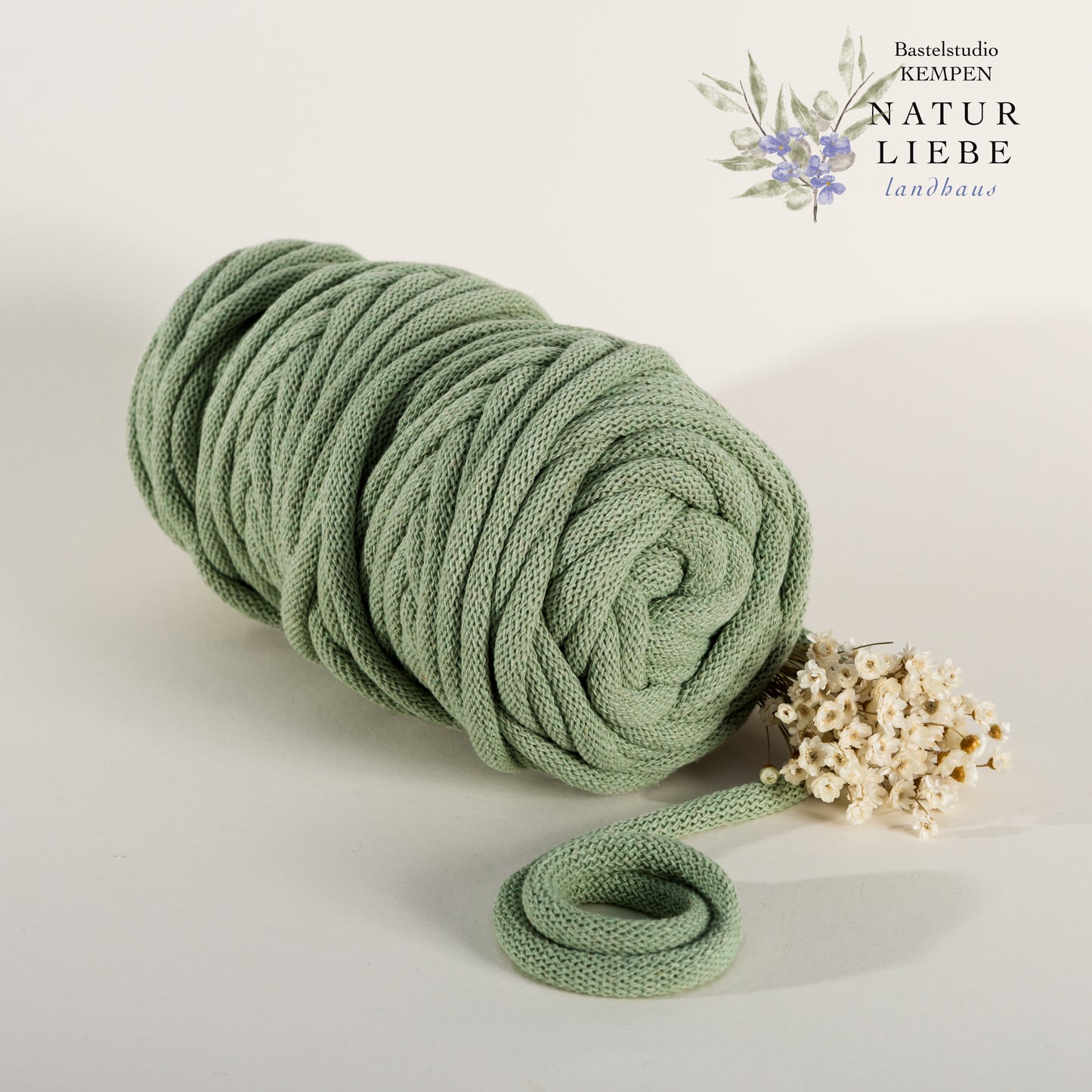 Makramee Garn PREMIUM XXL | 100% Baumwolle | Stärke 9 mm, geflochten | Länge 50 Meter | Verschiedene Farben