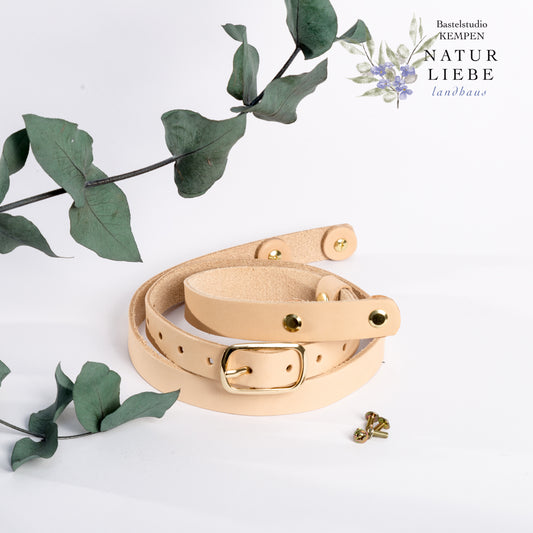 Verstellbarer Lederriemen | Mit Schrauben | Länge 120 cm