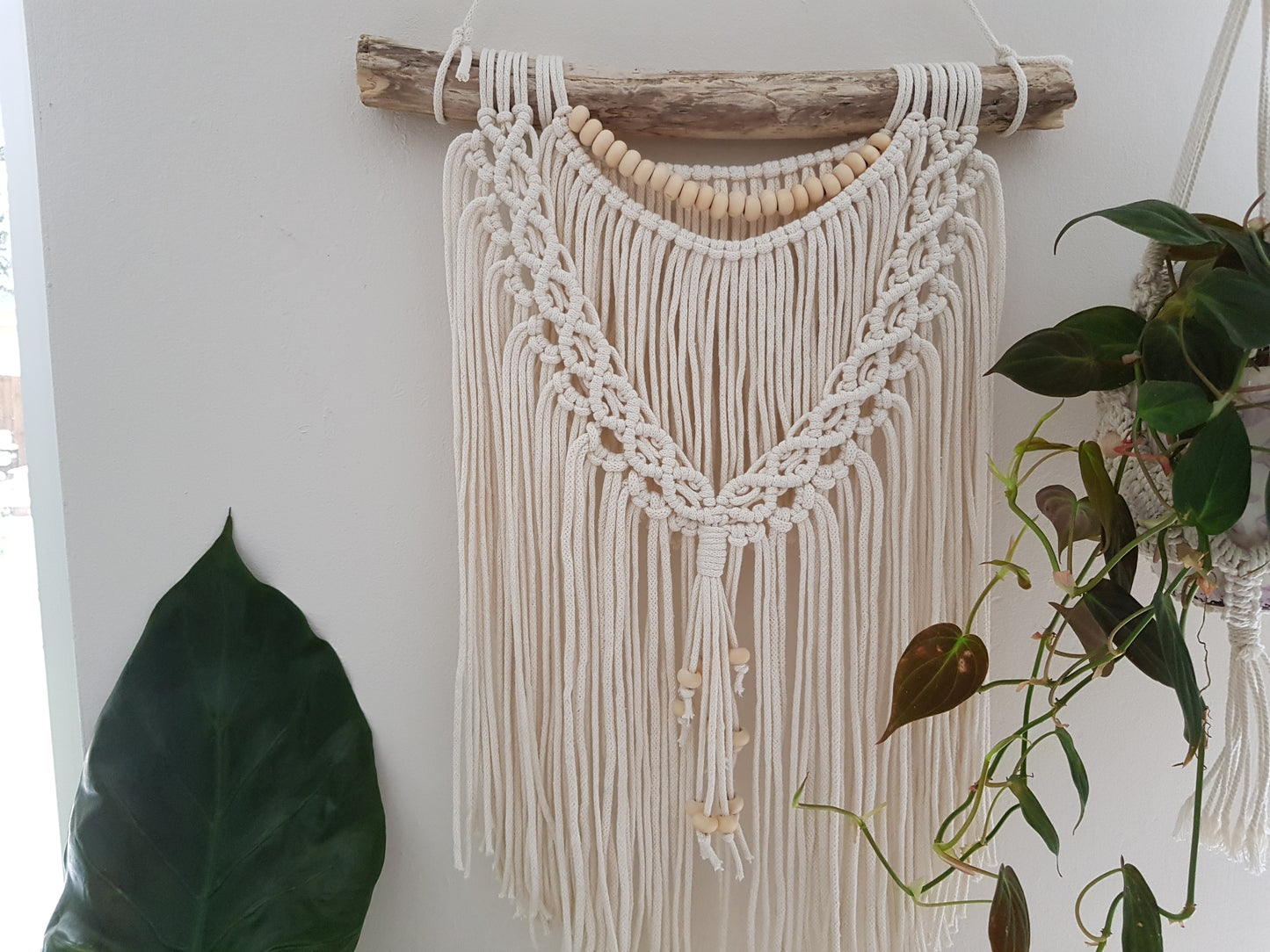 Makramee Wanddeco Wandbehang boho, 30/35cm