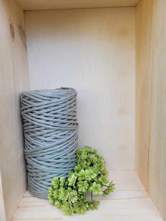 Makramee Garn | 100% Baumwolle | Stärke 3 mm, gezwirnt | Länge 100 Meter | Verschiedene Farben