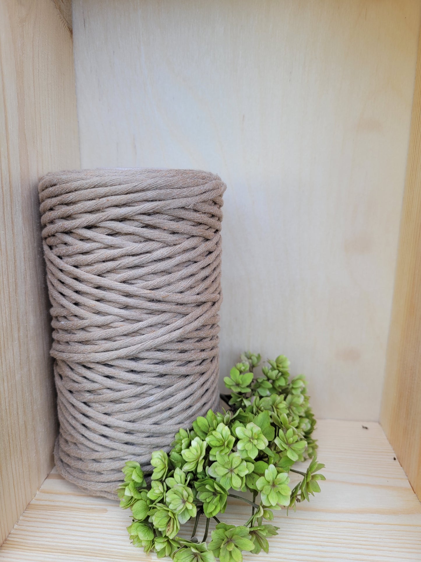 Makramee Garn | 100% Baumwolle | Stärke 3 mm, gezwirnt | Länge 100 Meter | Verschiedene Farben