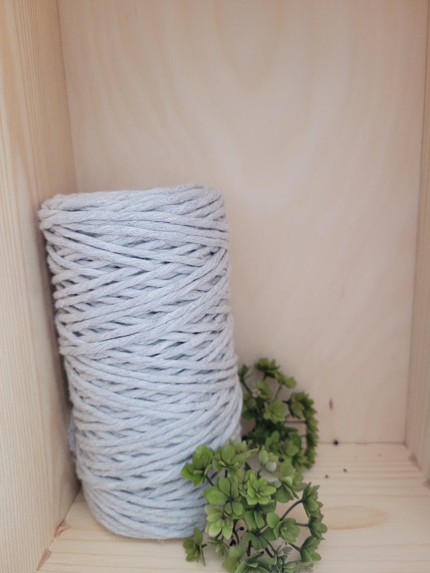 Makramee Garn | 100% Baumwolle | Stärke 3 mm, gezwirnt | Länge 100 Meter | Verschiedene Farben