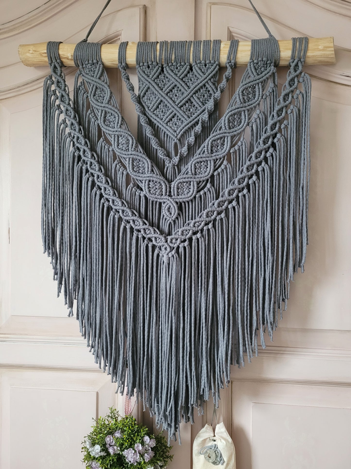Makramee Wanddeco Wandbehang boho, 65/80cm