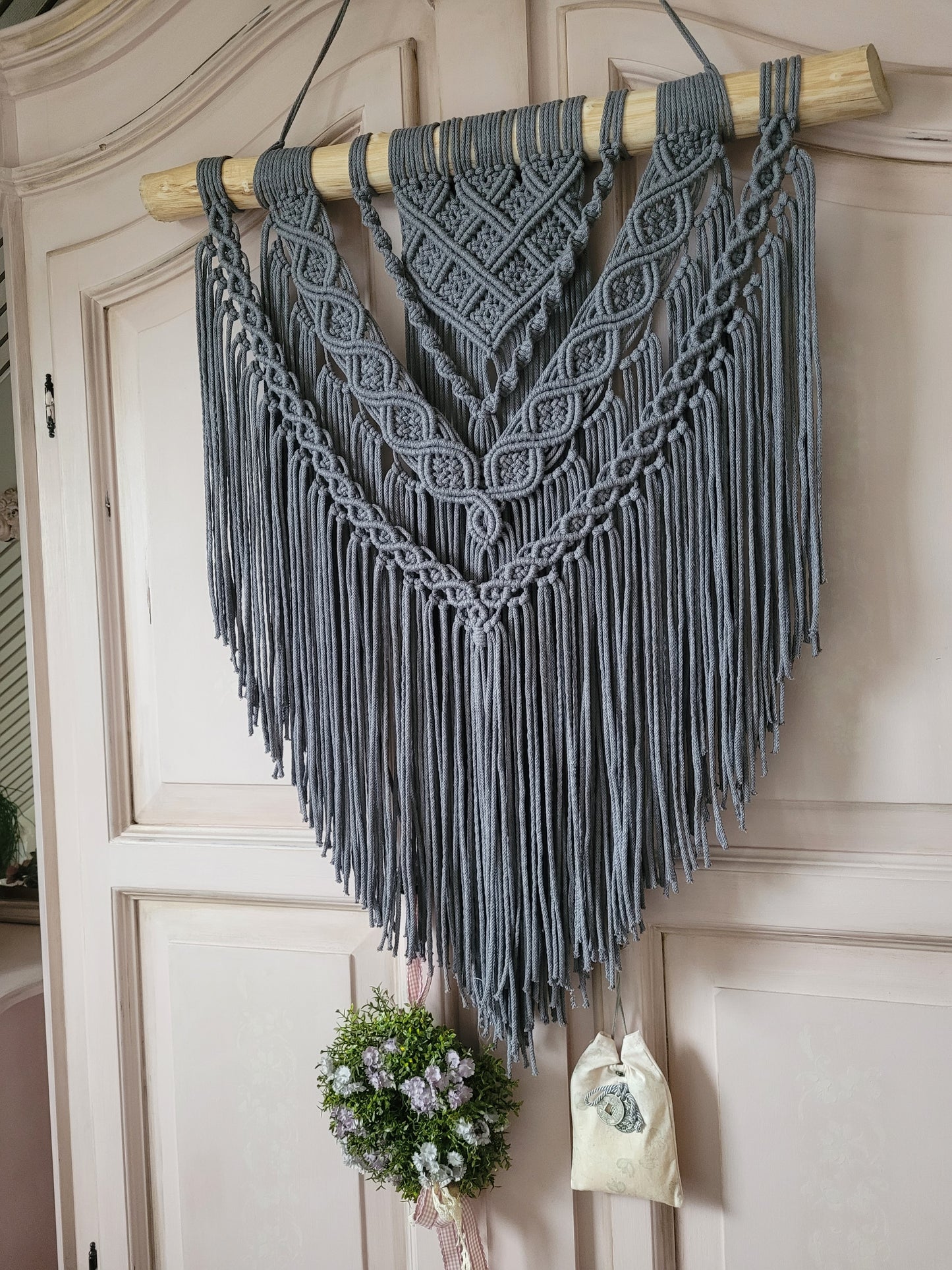 Makramee Wanddeco Wandbehang boho, 65/80cm