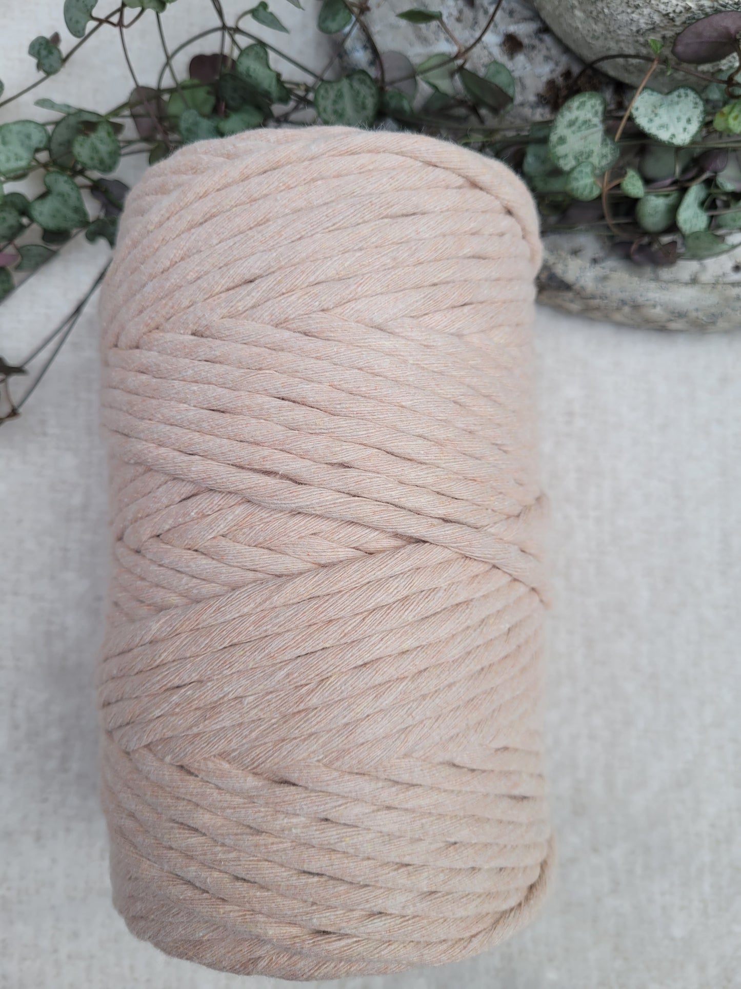 Makramee Garn | 100% Baumwolle | Stärke 5 mm, gezwirnt | Länge bis 100 Meter | Verschiedene Farben