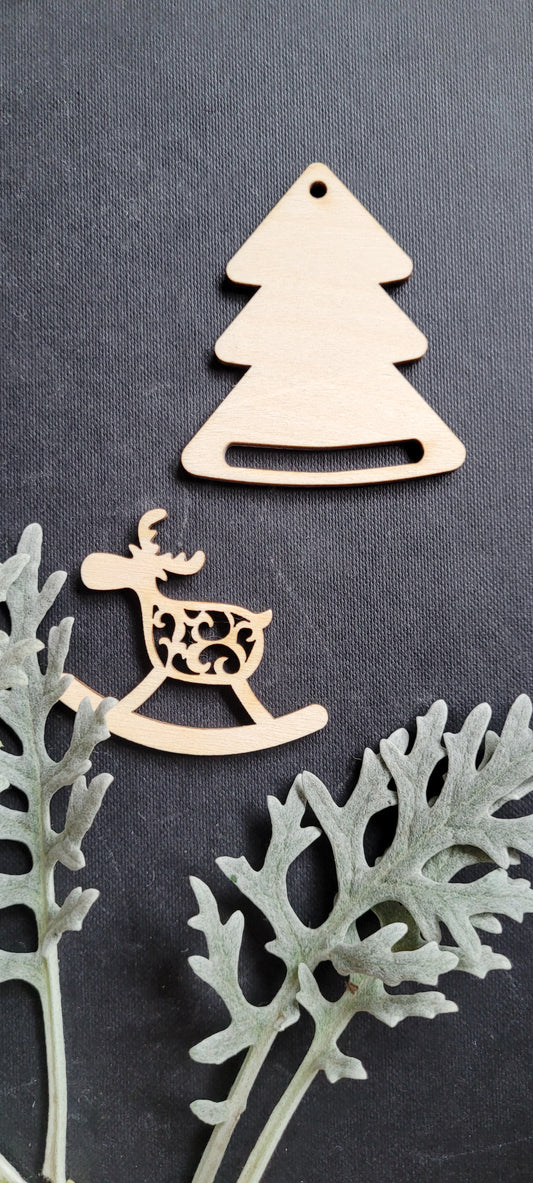 Weihnachts-Special Holzfiguren Rentiere und Weihnachtsbäume